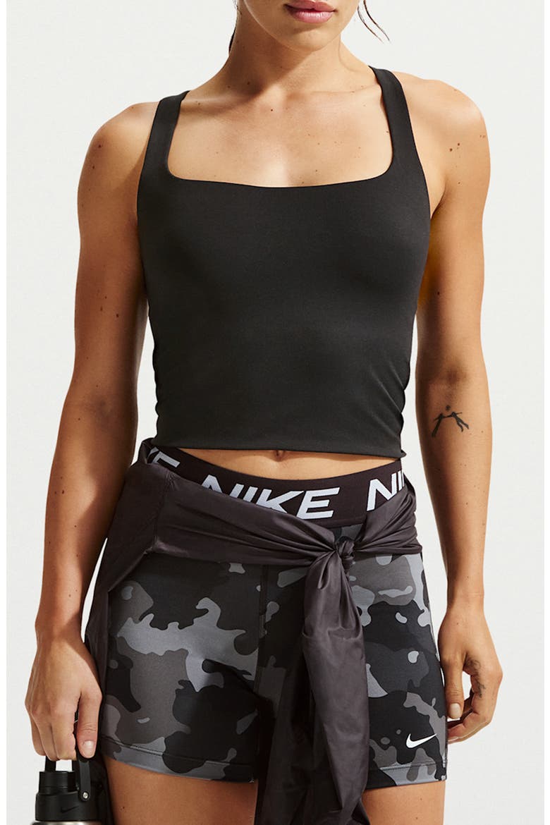 Zenvy Longline Sports Bra, Main, color, BLACK/ COOL GREY