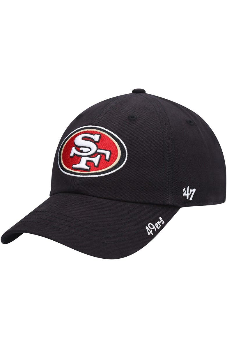 '47 Women's '47 Black San Francisco 49ers Miata Clean Up Secondary Logo Adjustable Hat, Main, color, Black
