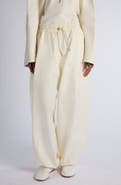 Bottega Veneta Wide Leg Compact Cotton Toile Trousers