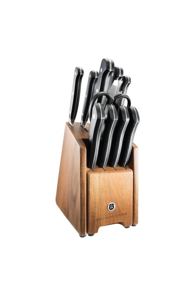 WOLFGANG STARKE Kutchin 11-Piece Knife Block, Alternate, color, Black