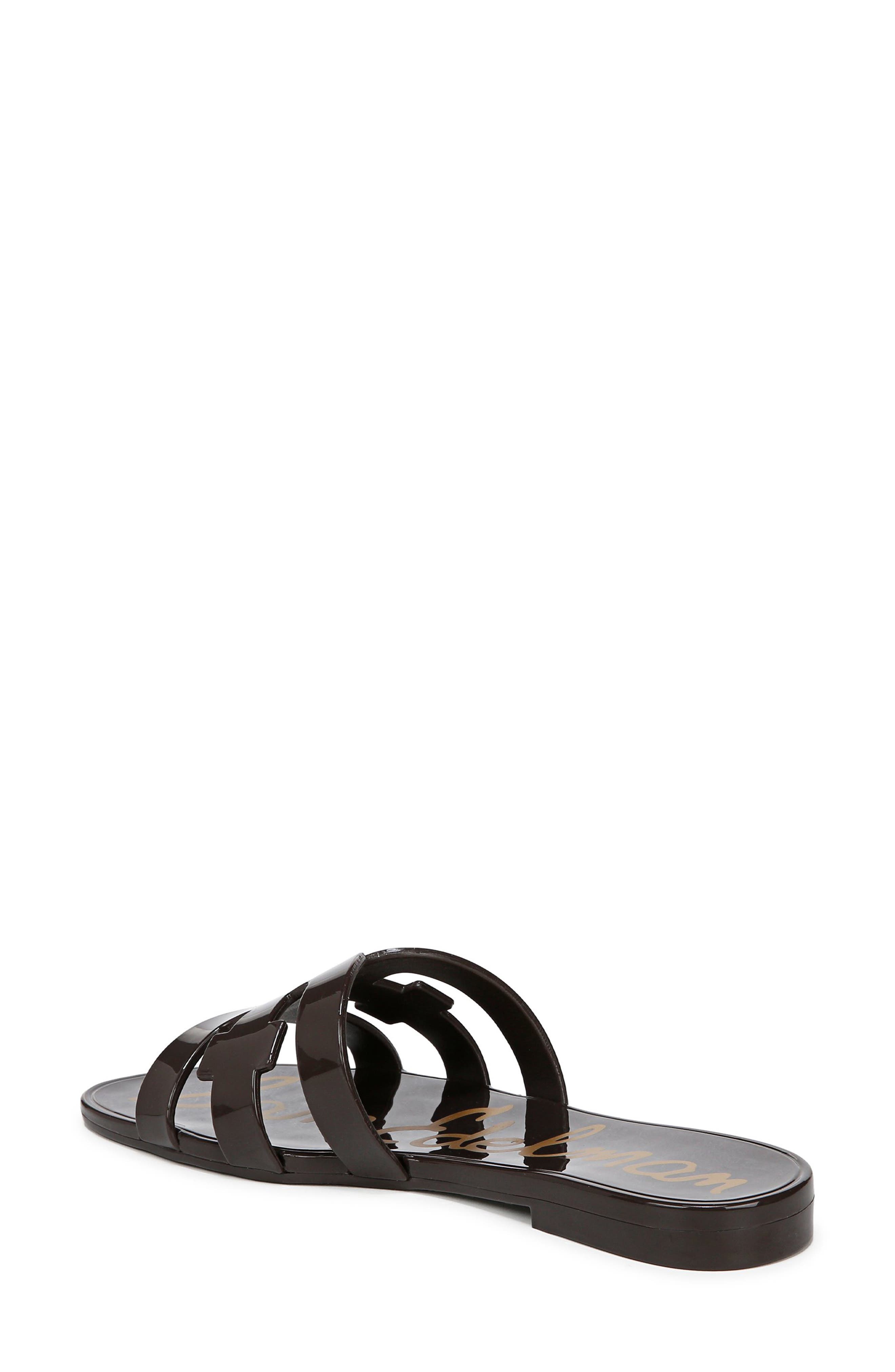 Bay Jelly Slide Sandal, Alternate, color, CAFE NOIR