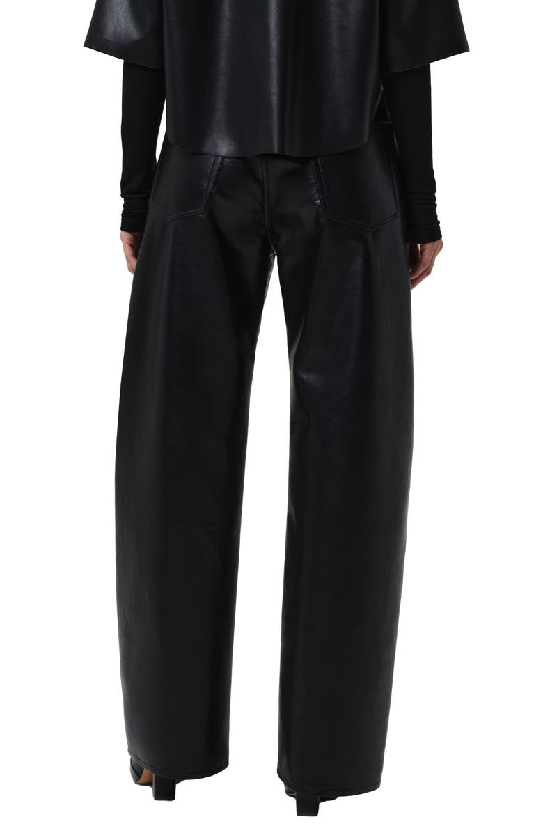 Citizens of Humanity Ayla Baggy Recycled Leather Blend Pants, Alternate, color, Black