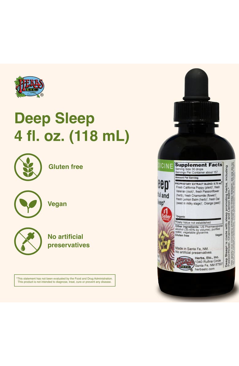 Herbs Etc. Deep Sleep Classic Liquid Extract, Alternate, color, NO COLOR
