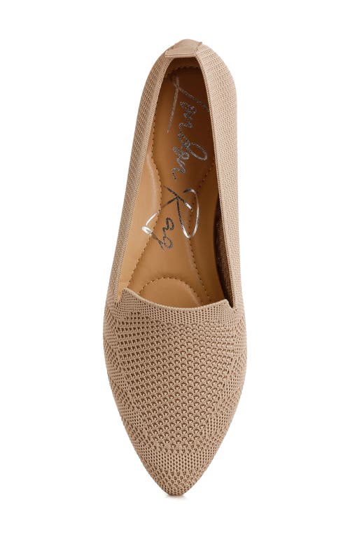 London Rag Abedi Rhinestone Embellished Pull Tab Loafers In Beige