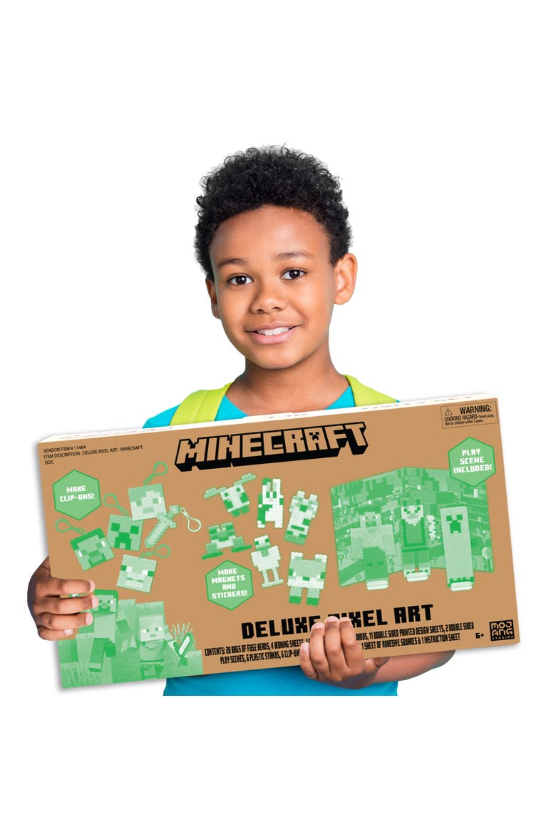Deluxe Pixel Art, Minecraft, 810 Piece DIY Bead Craft Kit, Kids 6+, Alternate, color, Multicolored
