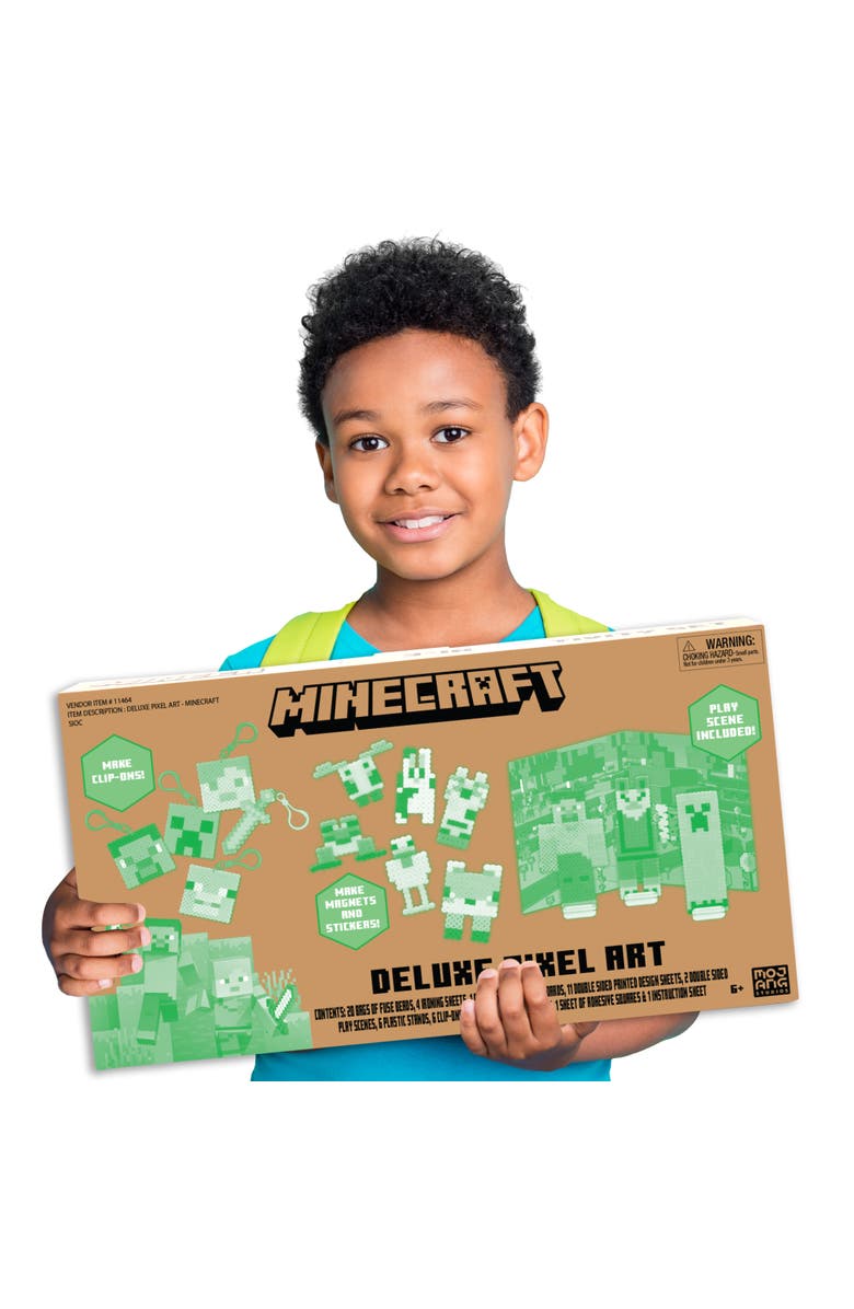 MINECRAFT Deluxe Pixel Art, Minecraft, 810 Piece DIY Bead Craft Kit, Kids 6+, Alternate, color, Multicolored