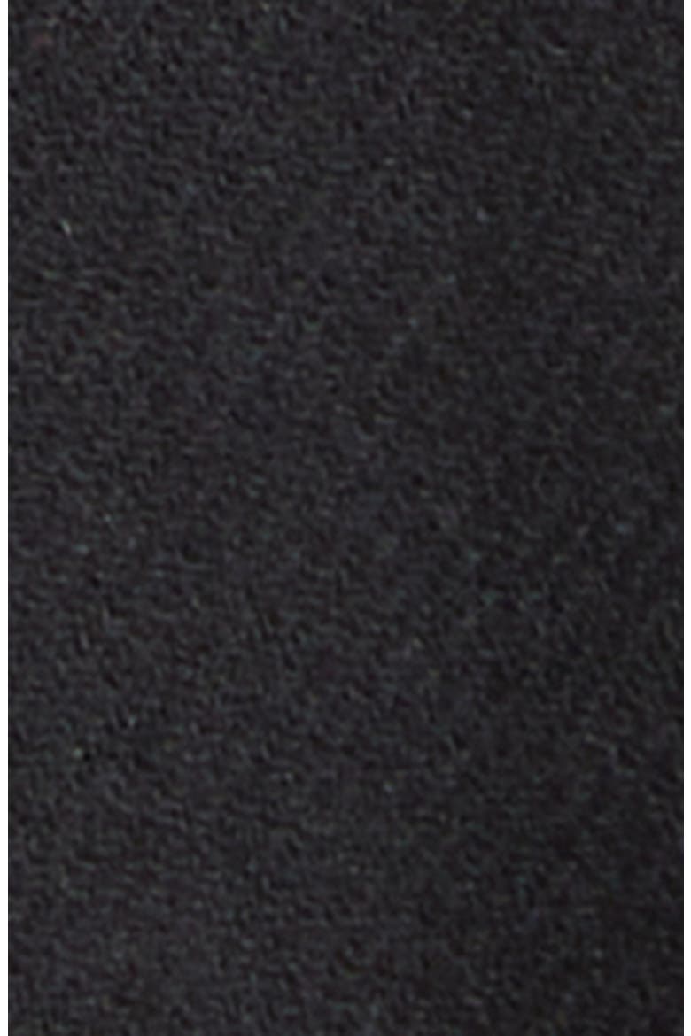 Max Asymmetric Collar Wool Blend Coat, Alternate, color, BLACK