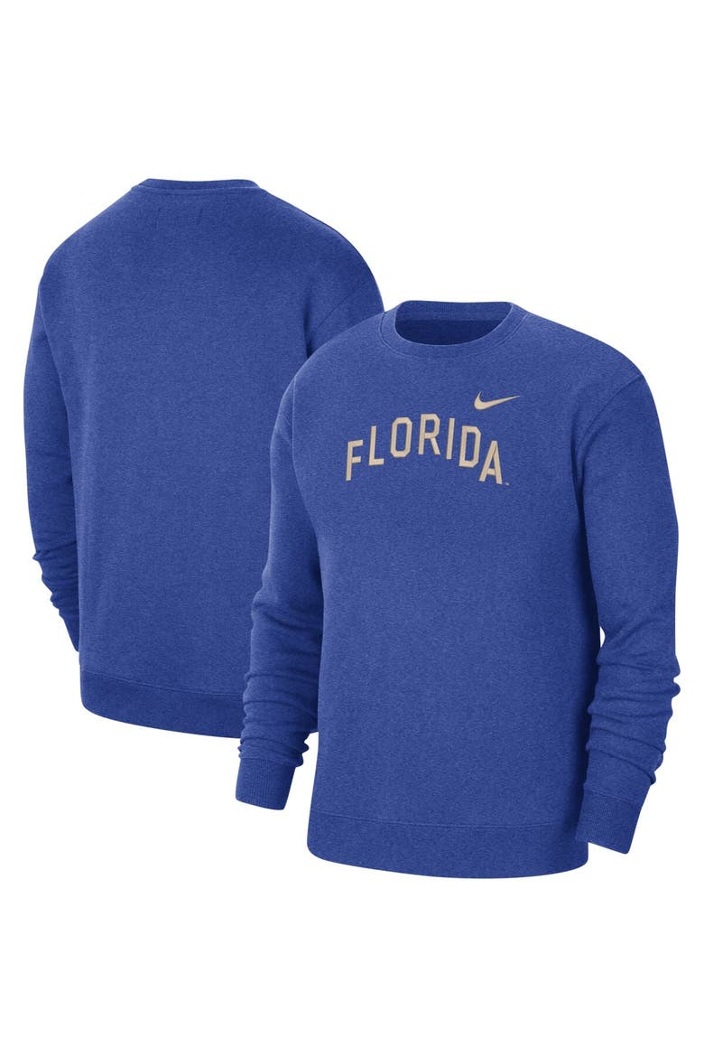 Men's Nike Royal Florida Gators Campus Pullover Sweatshirt, Main, color, Royal