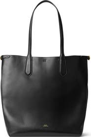 Polo Ralph Lauren Calfskin Leather Tote Bag