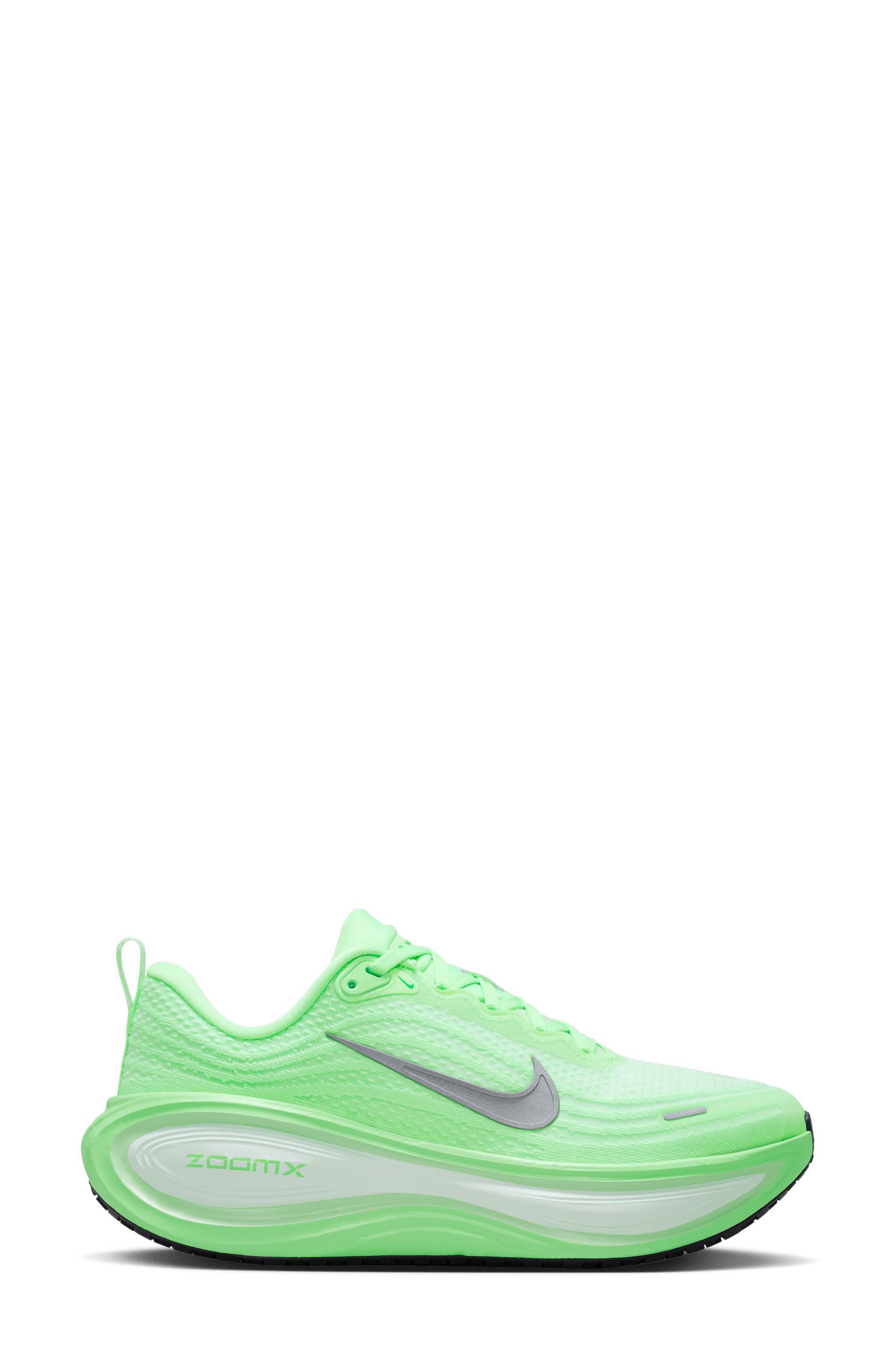Vomero Plus Running Shoe, Alternate, color, WHITE/ SILVER-ILLUSION GREEN
