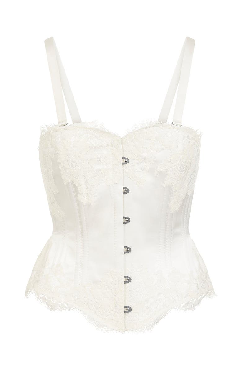 Scarlett Gasque Locket Corset, Alternate, color, Ivory