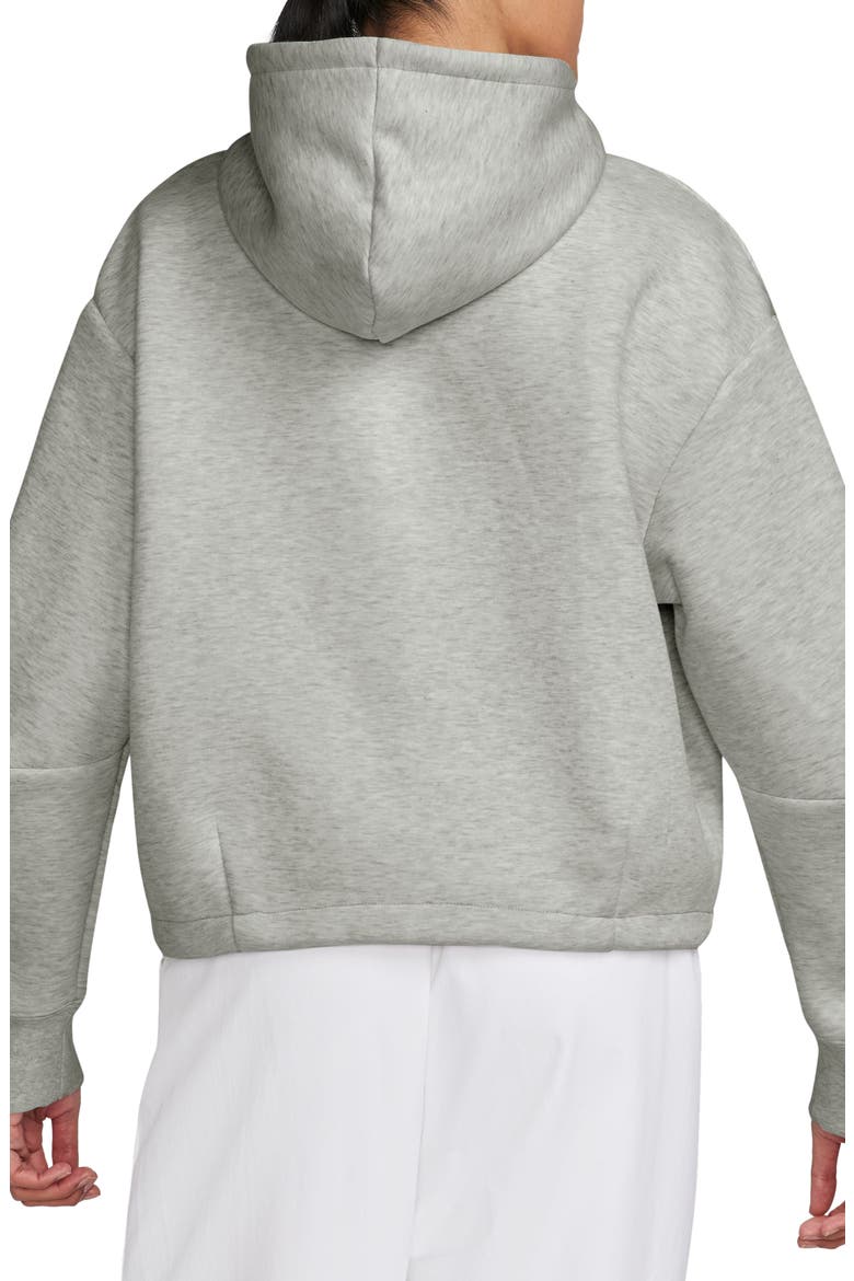 Sportswear Oversize Tech Fleece Hoodie, Alternate, color, LIGHT GREY HEATHER/ BLACK