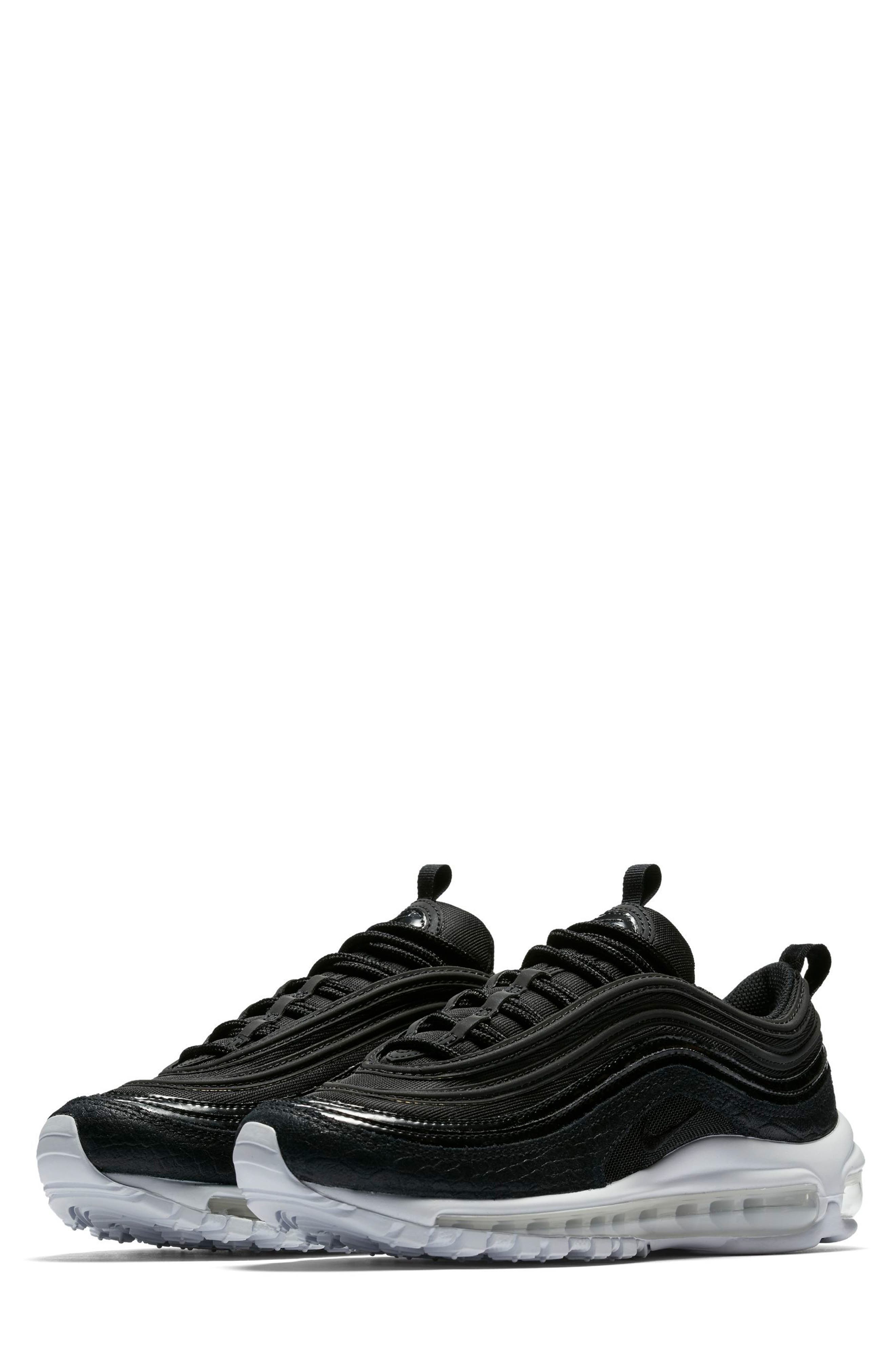 Air Max 97 Premium Sneaker, Main, color, BLACK/ BLACK/ WHITE