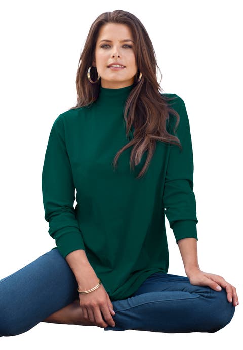 Long Sleeve Mockneck Ultimate Tee (Plus)