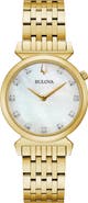 BULOVA Regatta Mother-of-Pearl & Diamond Bracelet Watch, 30mm