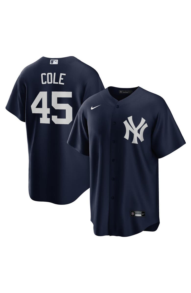Nike Men's Nike Gerrit Cole Navy New York Yankees Alternate Replica Player Name Jersey, Main, color,