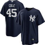 Nike Men's Nike Gerrit Cole Navy New York Yankees Alternate Replica Player Name Jersey