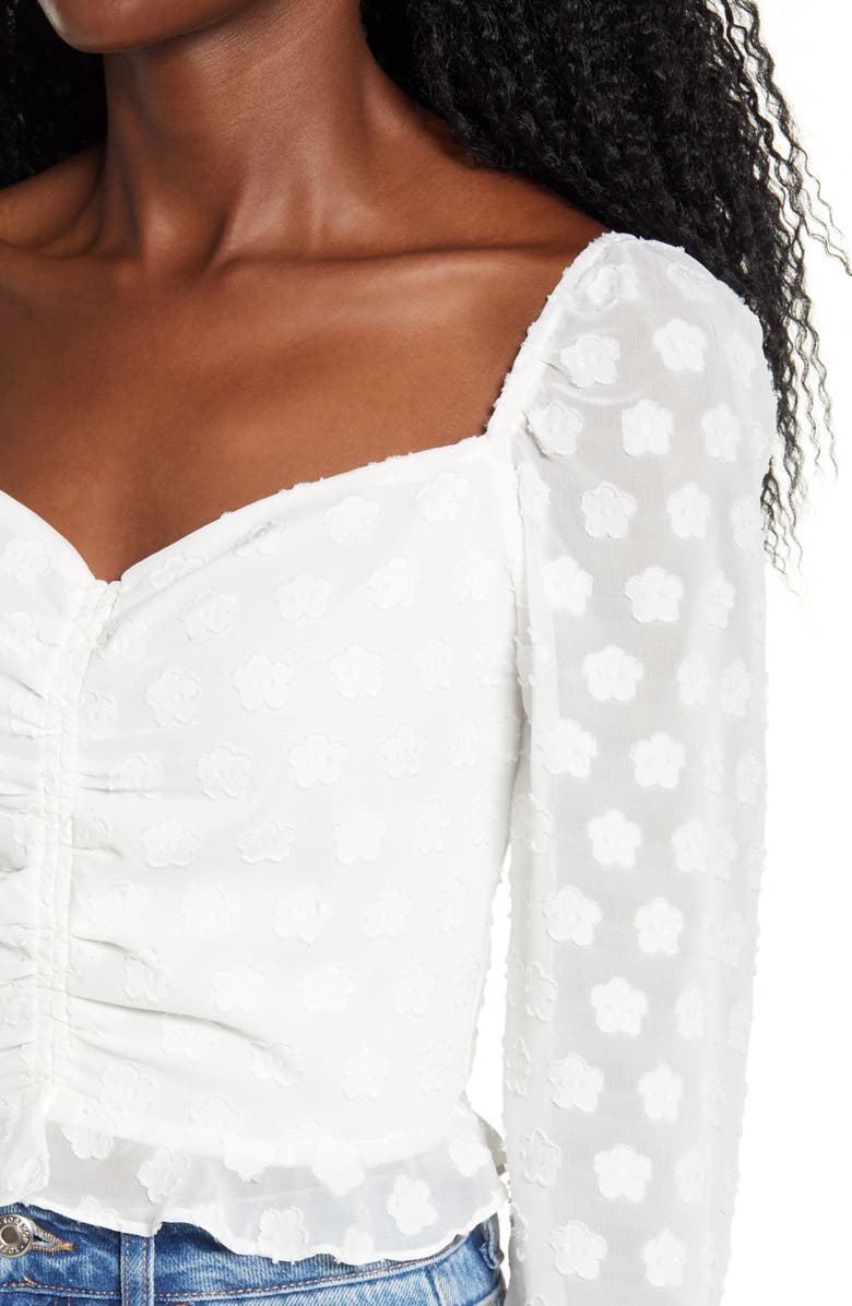 4SI3NNA Hazel Floral Appliqué Top, Alternate, color, 