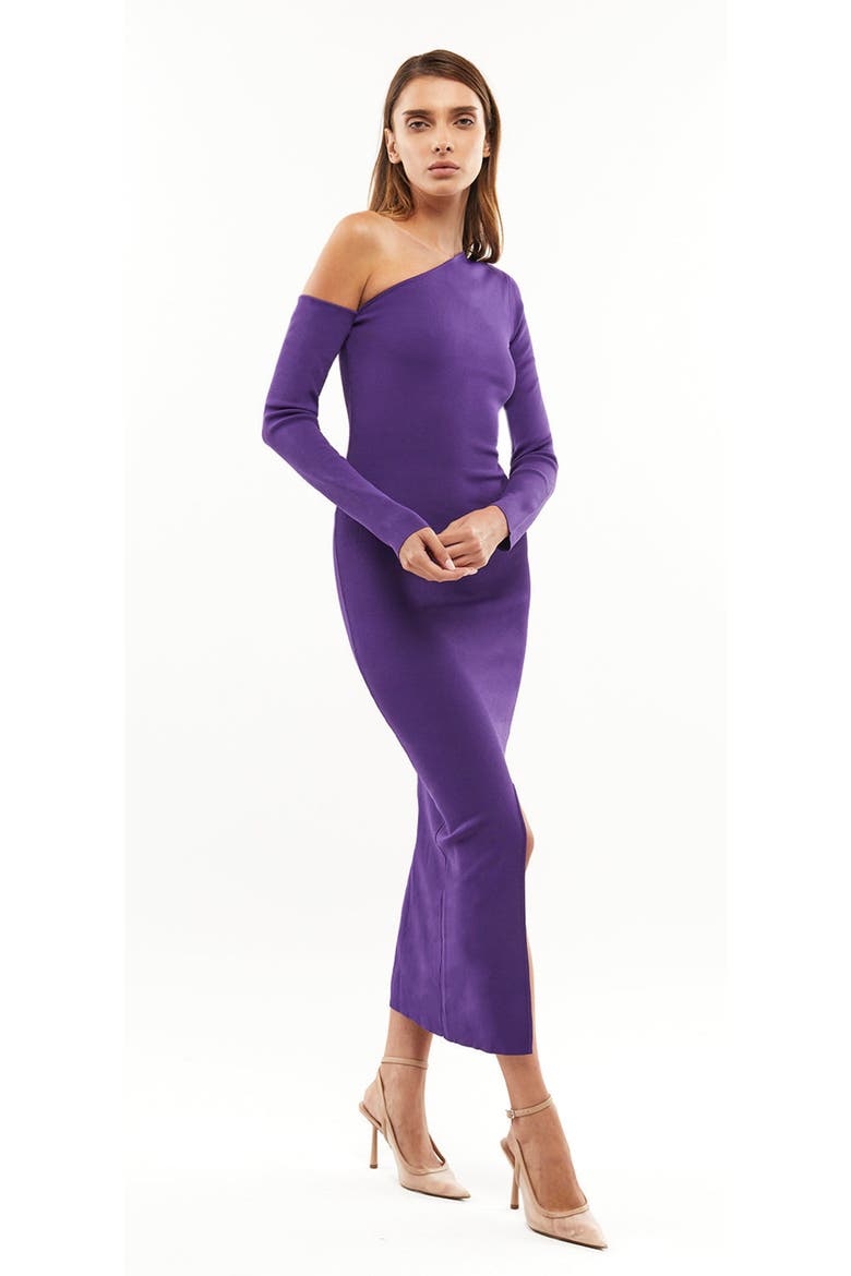 Federica Long Sleeve Dress, Alternate, color, Deep Purple