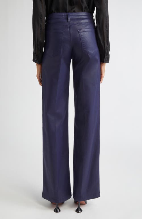 L Agence L'agence Clayton High Waist Wide Leg Pants In Blue