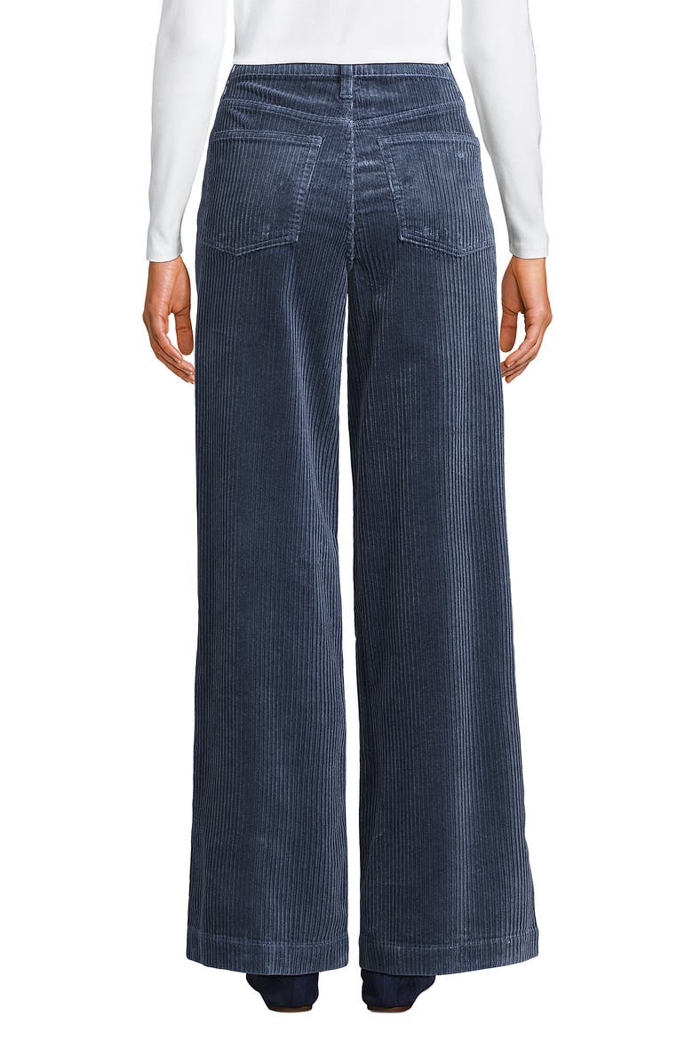 High Rise Wide Leg Corduroy Pants, Alternate, color, Dusty Indigo