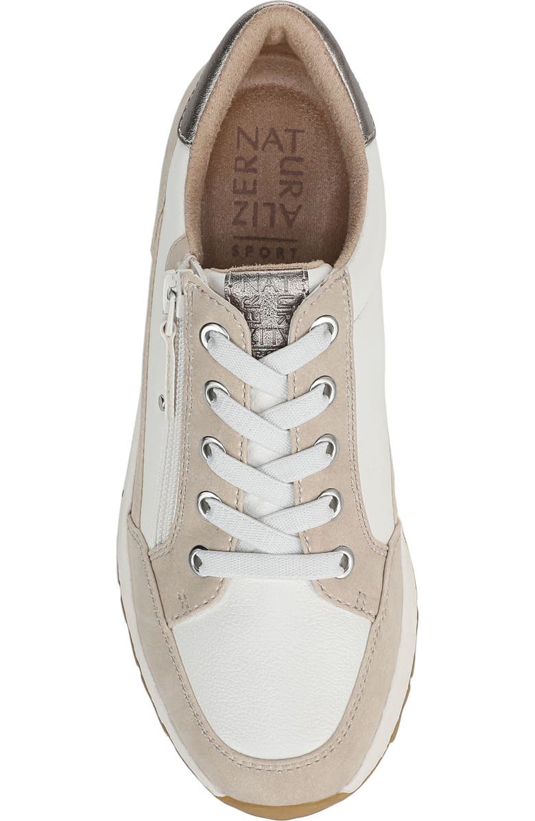 Naturalizer Jace Sneaker, Alternate, color, White / Porcelain Faux Leather