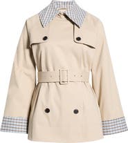 Rails Lucien Belted Crop Trench Coat