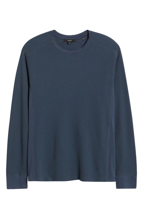 Vince Thermal Long Sleeve T-shirt In Blue