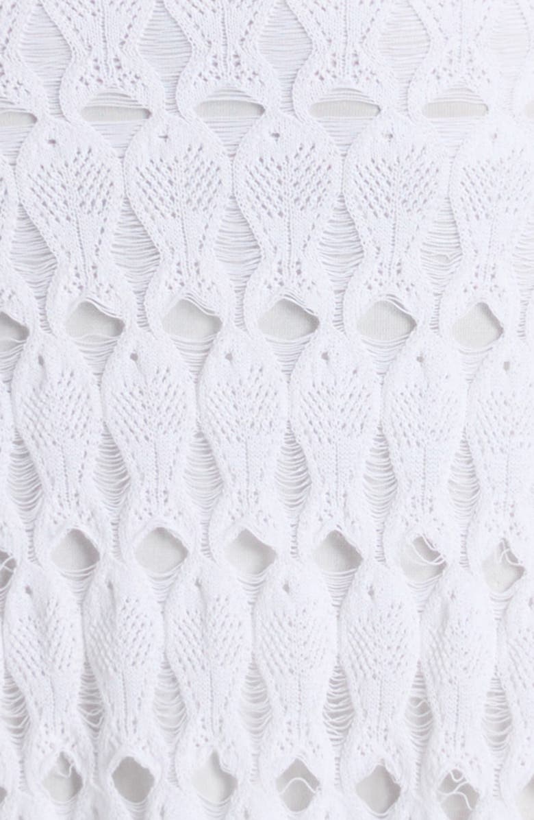 Bottega Veneta Cotton & Silk Fish Lace Slipdress, Alternate, color, 9071 Chalk