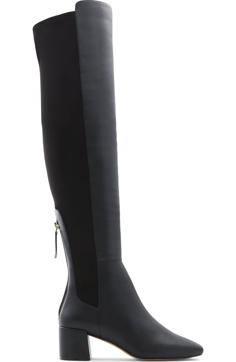 ALDO Pellagia Over the Knee Boot, Alternate, color, Black