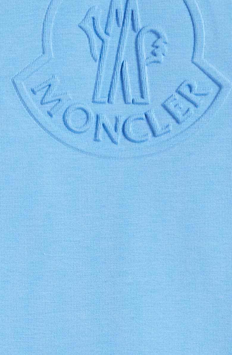 Moncler Kids' Logo Embossed Stretch Cotton Jersey T-Shirt, Alternate, color,