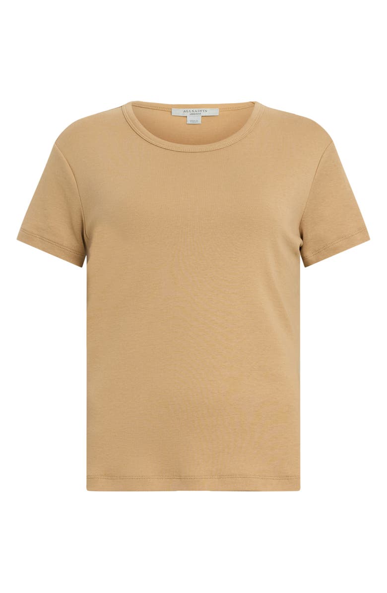 AllSaints Stevie Cotton T-Shirt, Alternate, color, Iced Coffee Brown