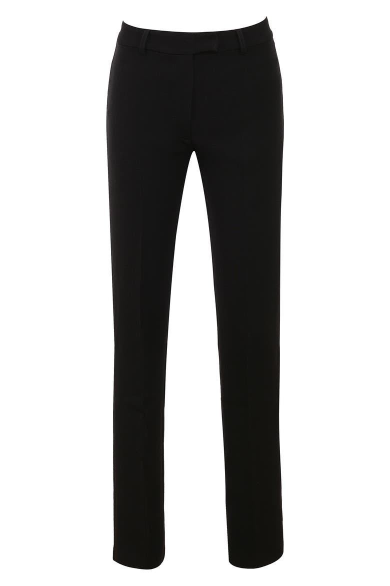 Victoire Straight Leg Pants, Alternate, color, BLACK