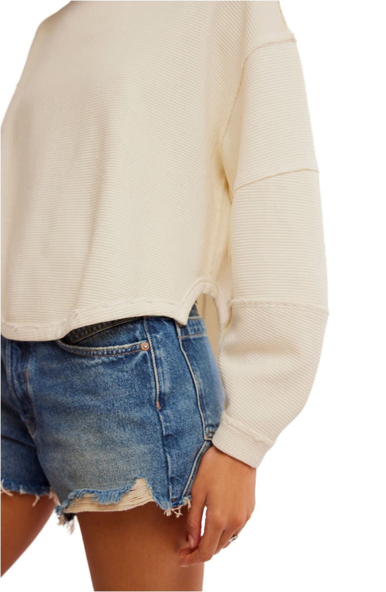 Free People Total Eclipse Oversize T-Shirt, Alternate, color, Ivory