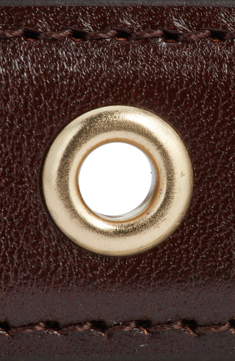 FRAME The Eyelet Leather Belt, Alternate, color, Cabernet
