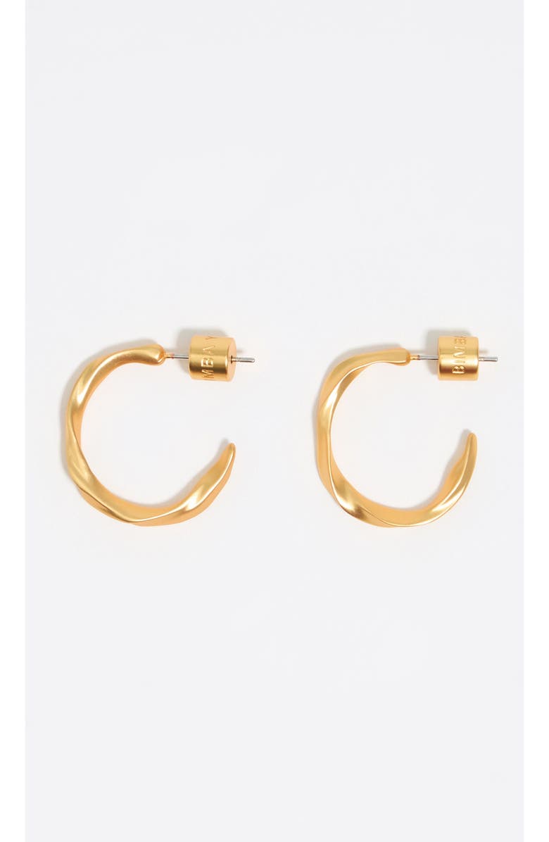 Bimba y Lola Matte Uneven Hoop Earrings, Main, color, 