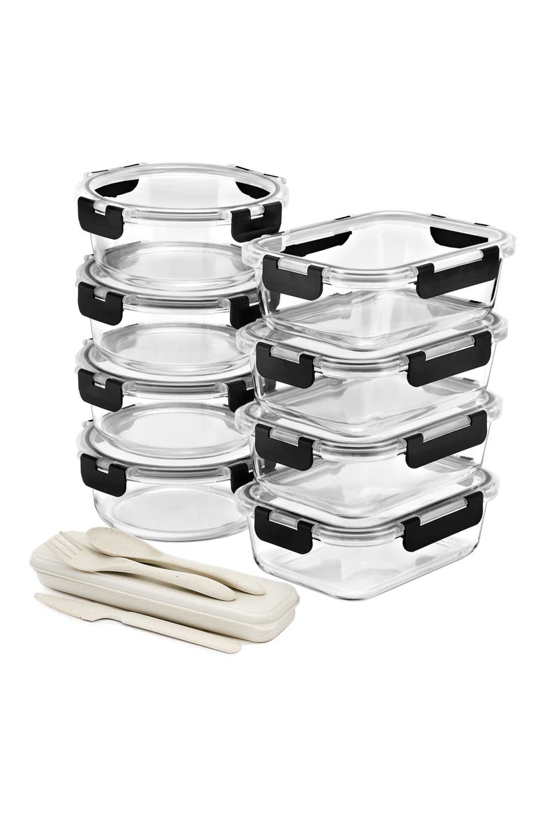 8-Pack Food Prep Containers, Alternate, color, CLEAR
