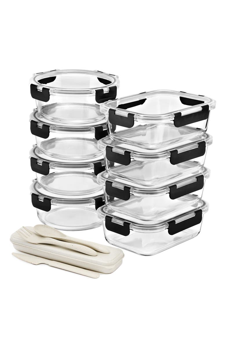 SORBUS 8-Pack Food Prep Containers, Alternate, color, Clear