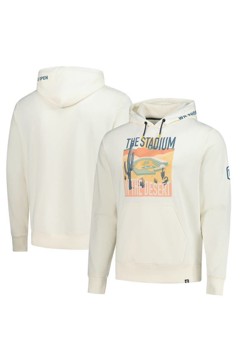 FOOTJOY Men's FootJoy  Cream 2025 WM Phoenix Open Stadium Pullover Hoodie, Main, color, Cream