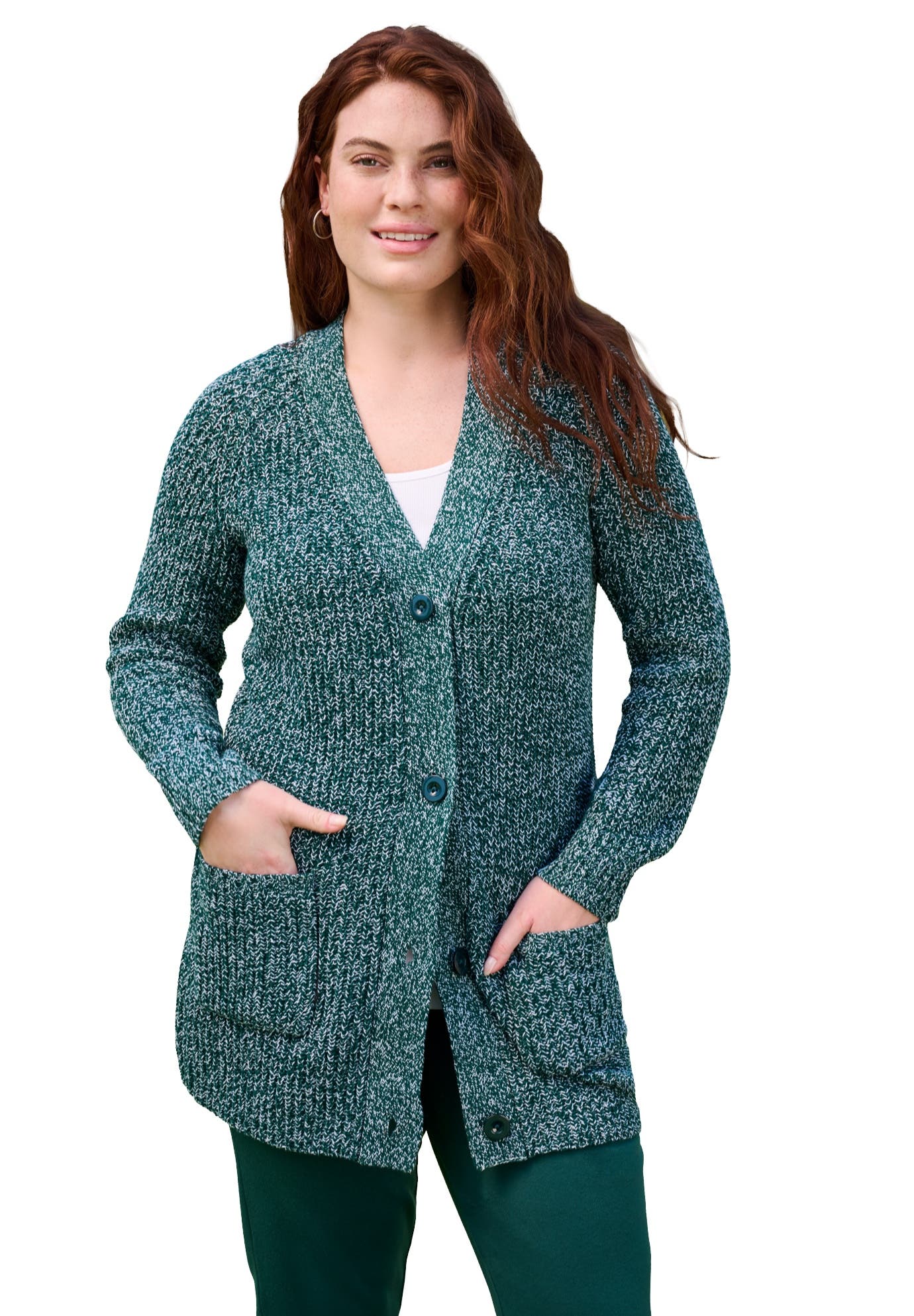 EMERALD GREEN WHITE MARLED
