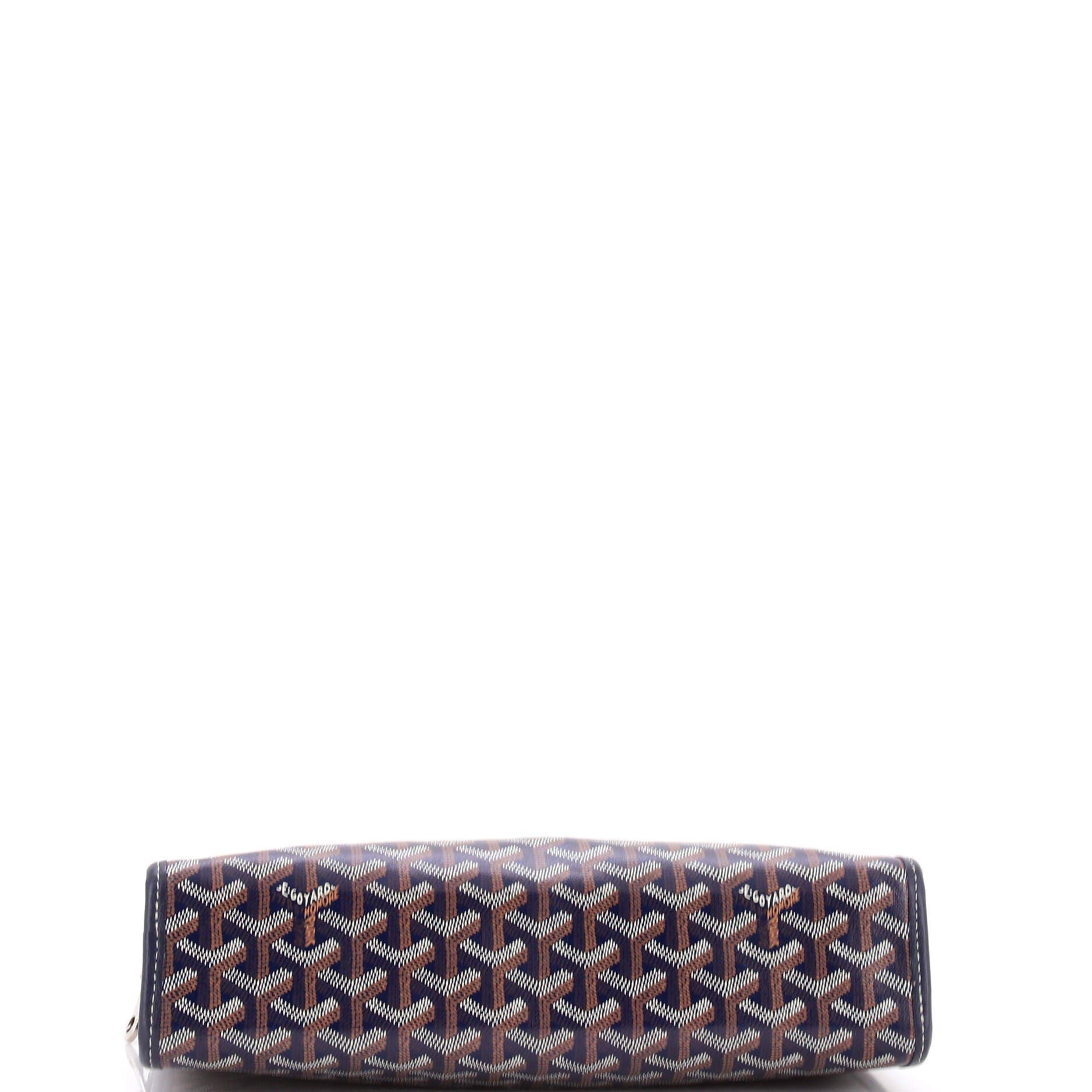 Pre-Owned Goyard Jouvence Toiletry Pouch Coated Canvas GM, Alternate, color, Blue