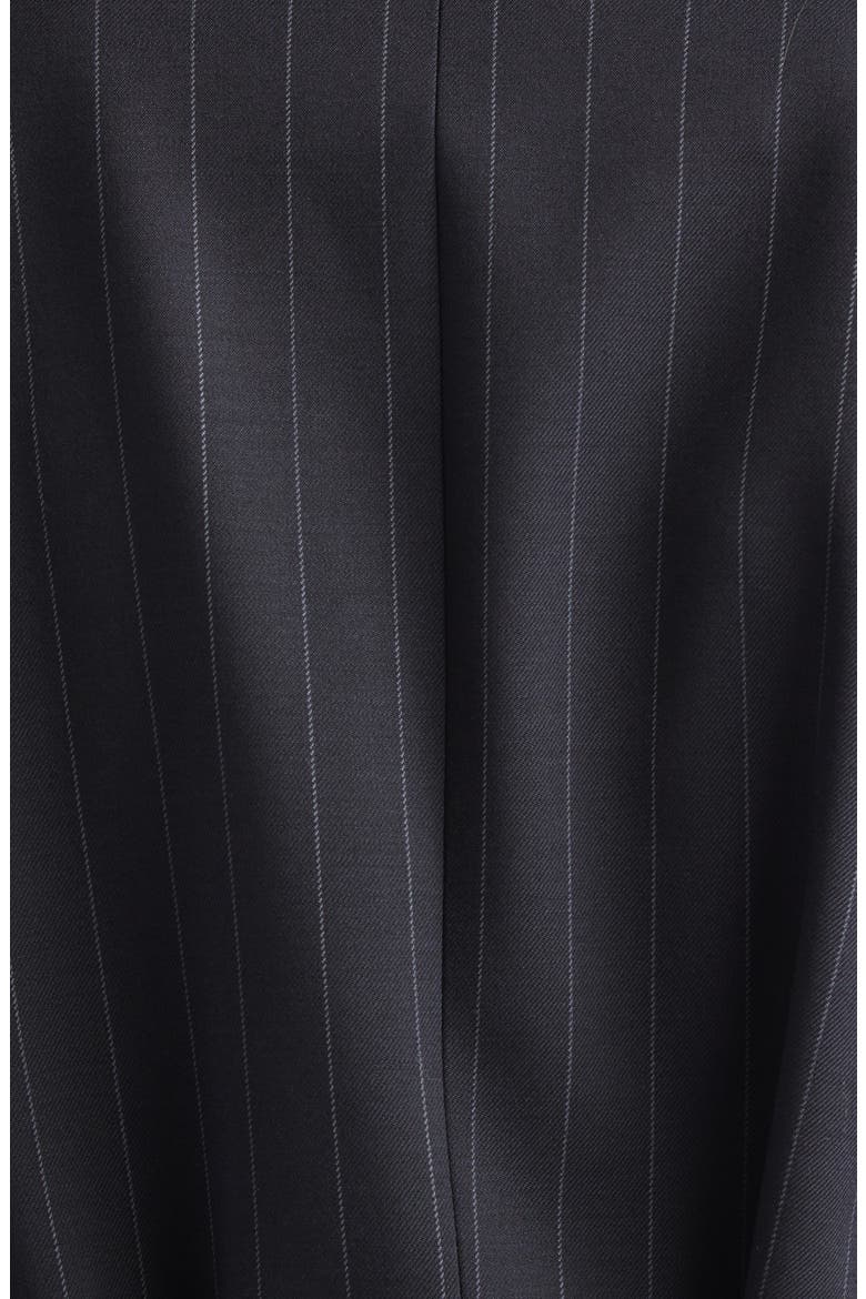 Harness Pinstripe Tailored Jacket, Alternate, color, DARK SAPPHIRE