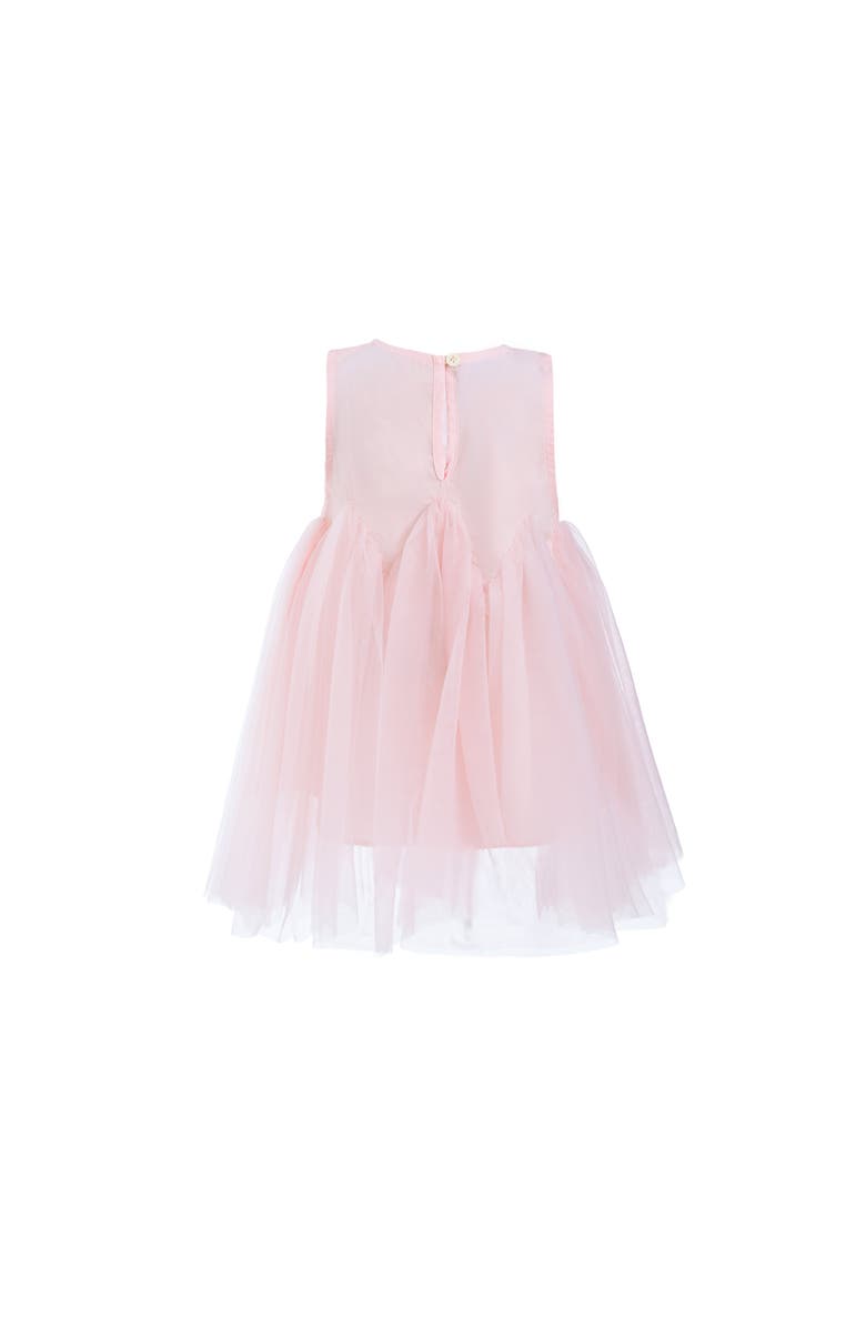 Mimi Tutu Rose Ribbon Dress, Alternate, color, Peach Blush