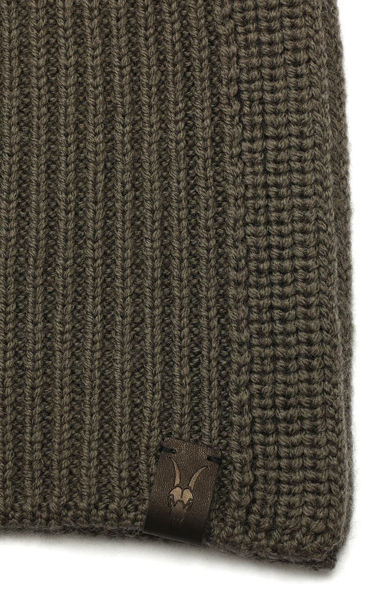 AllSaints Merino Wool Rib Scarf, Alternate, color, March Grey Marl