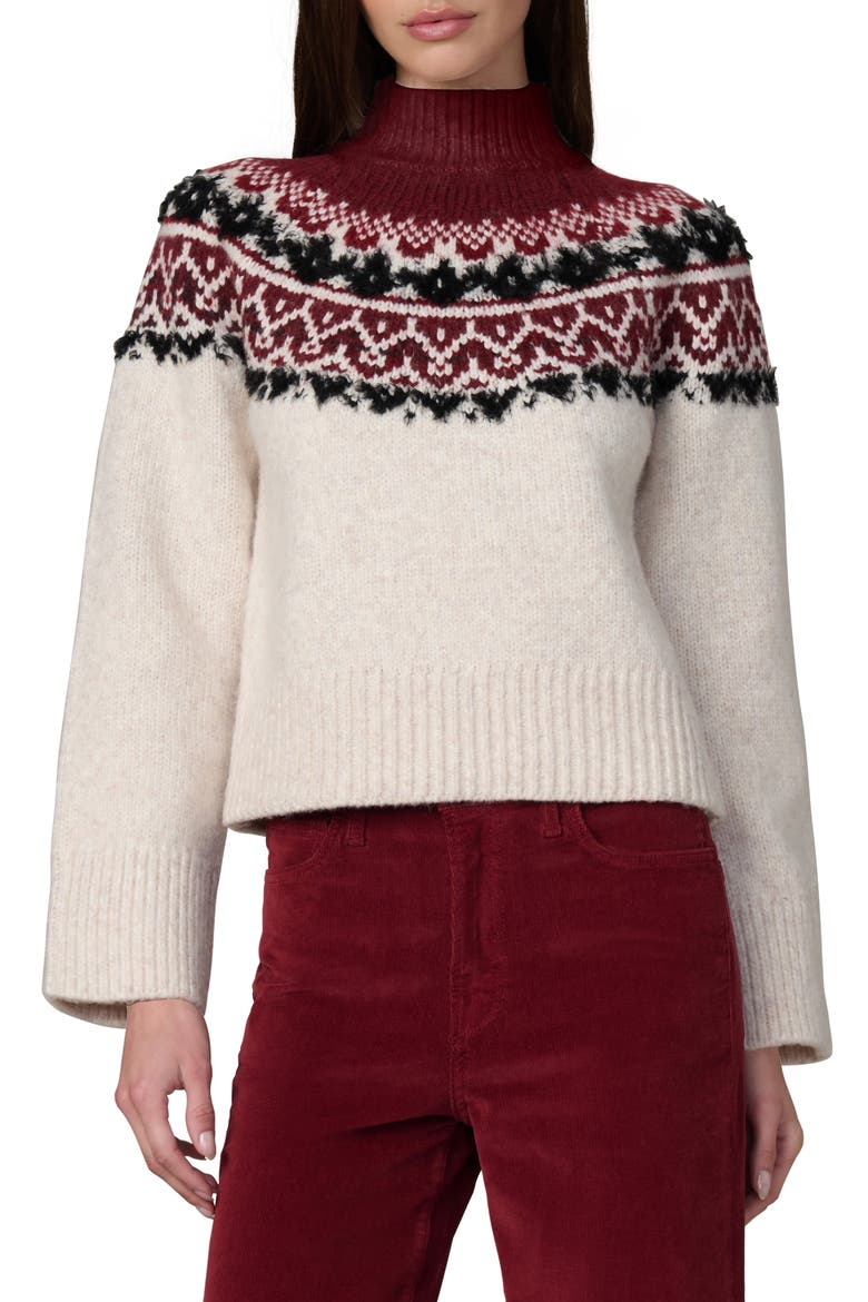 Celeste Fair Isle Sweater, Main, color, SYRAH MULTI FAIR I