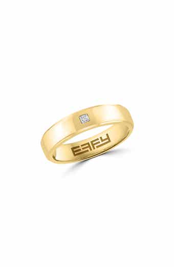 Sterling Silver Princess Cut Diamond Band Ring