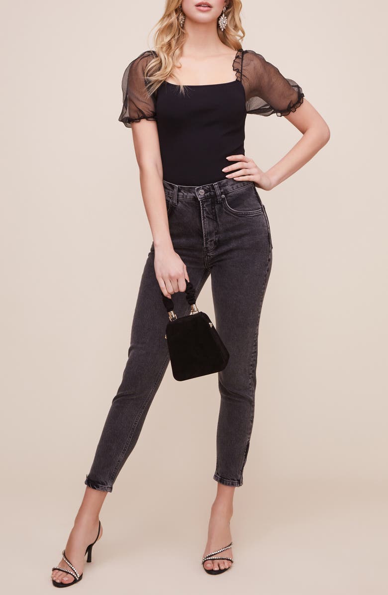 ASTR the Label Puff Sleeve Bodysuit, Alternate, color,