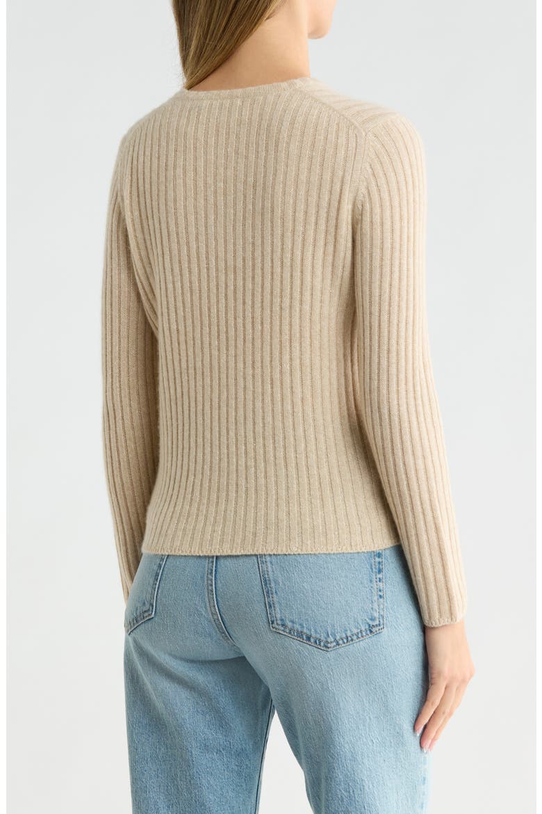 Josephine Cashmere & Linen Blend Sweater, Alternate, color, H OATMEAL