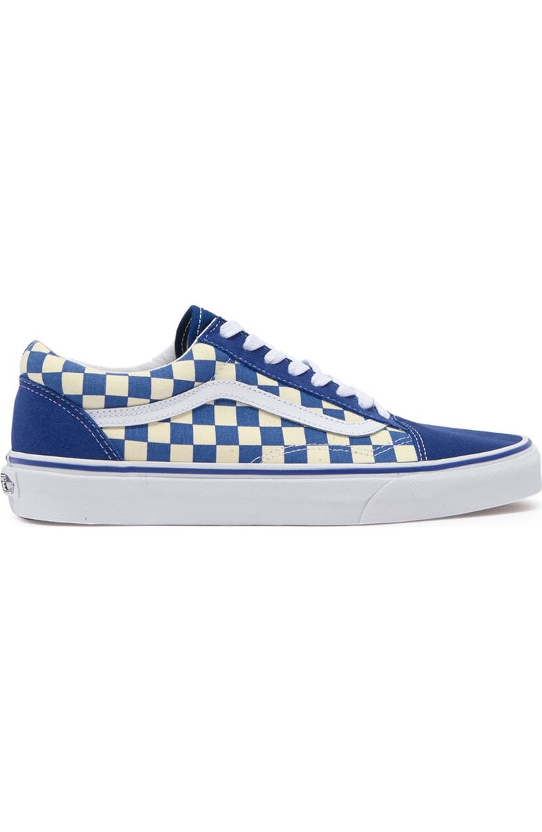 Vans Old Skool Primary Check Print Sneaker, Alternate, color,