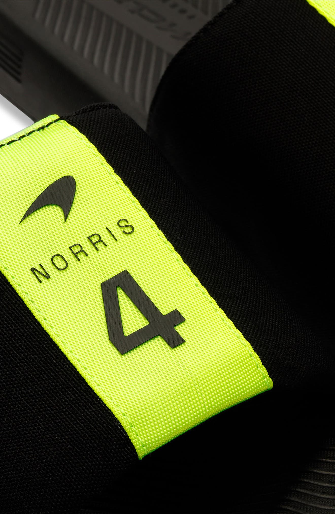 K-Swiss x McLaren Slide Sandal, Alternate, color, Black/ Safety Yellow